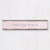 Elegant Template Luxury Rose Gold Glamour Custom サインプレート (正面)