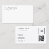 Elegant Template QR Code Upload Company Logo to 名刺 (正面/裏面)