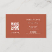 Elegant Terracotta 3D Abstract Art 名刺 (裏面)