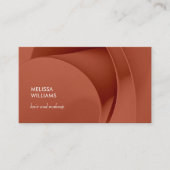 Elegant Terracotta 3D Abstract Art 名刺 (正面)