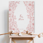 Elegant Terracotta Floral Wedding Poster ポスター