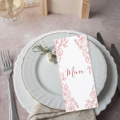 Elegant Terracotta Minimalist Wedding Menu メニュー