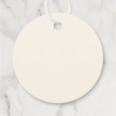 Elegant Terracotta Modern Classic Wedding フェイバータグ (裏面)