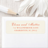 Elegant Terracotta Modern Classic Wedding ラベル (インサイチュ)