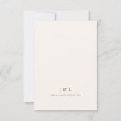 Elegant Terracotta Rustic Fall Floral Wedding 出欠カード (裏面)