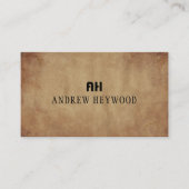 Elegant Terracotta Watercolor Abstract Modern 名刺 (正面)