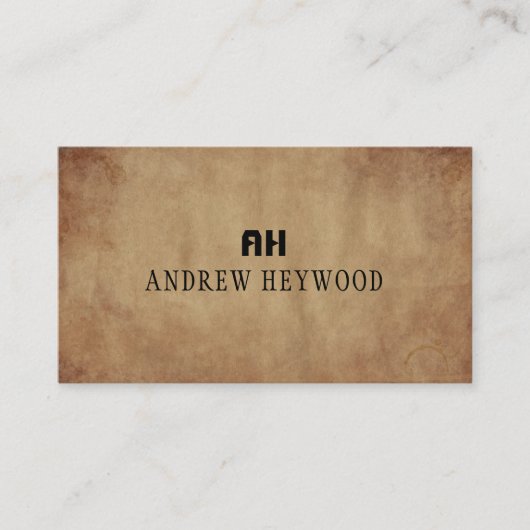 Elegant Terracotta Watercolor Abstract Modern 名刺 (正面)