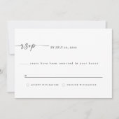 Elegant TEXAS RSVP Card -  セーブザデート (正面)