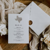 ELEGANT TEXAS Wedding Invitation Details 招待状