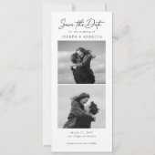 Elegant Text and Photo Strip | Bookmark Wedding セーブザデート (正面)