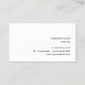 Elegant Texture Pastel Bold Consultant 名刺 (裏面)