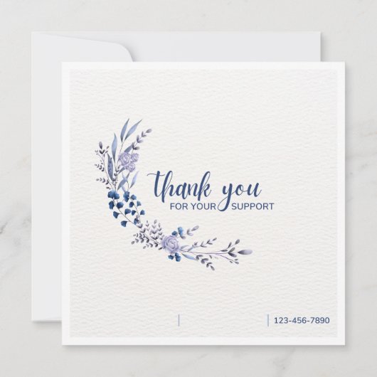 Elegant Thank You Card (裏面)