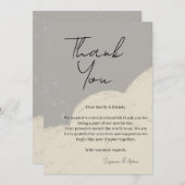elegant thank you card サンキューカード (正面/裏面)