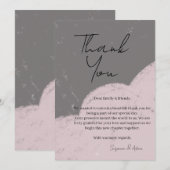 elegant thank you card サンキューカード (正面/裏面)