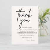 elegant thank you card サンキューカード (スタンド正面)
