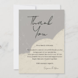 elegant thank you card サンキューカード