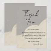 elegant thank you card サンキューカード (正面/裏面)