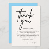 elegant thank you card サンキューカード (正面/裏面)