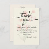 Elegant Thank You Card サンキューカード (正面/裏面)