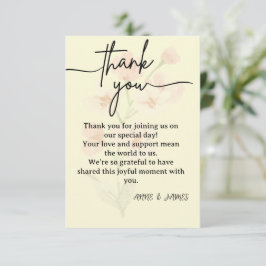 Elegant Thank You Card サンキューカード