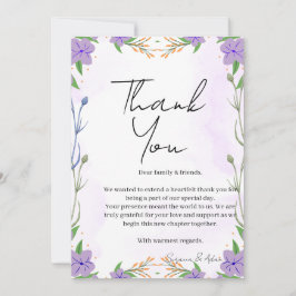 elegant thank you card サンキューカード