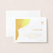 Elegant Thank You Card 箔カード (封筒付き正面)