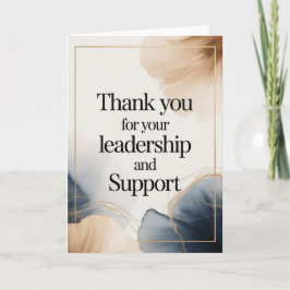 Elegant Thank You Card for Boss カード