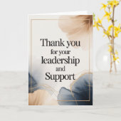 Elegant Thank You Card for Boss カード (黄色い花)