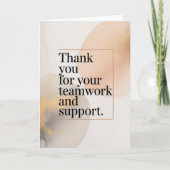 Elegant Thank You Card for Coworker カード (正面)