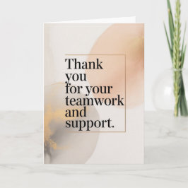 Elegant Thank You Card for Coworker カード
