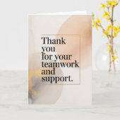Elegant Thank You Card for Coworker カード (黄色い花)