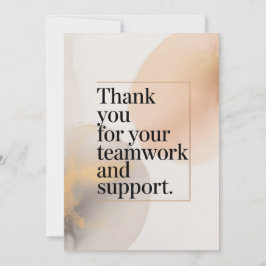 Elegant Thank You Card for Coworker カード
