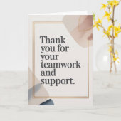 Elegant Thank You Card for Coworker カード (黄色い花)