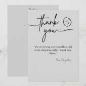 Elegant Thank You Card for Mum サンキューカード (正面/裏面)