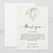 Elegant Thank You Card for New Beginnings シーズンカード (正面/裏面)