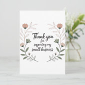 Elegant Thank You Card for Small Business Packagin サンキューカード (スタンド正面)