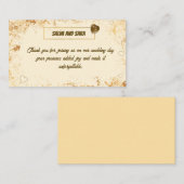 Elegant Thank you Card for Wedding Guests ノートカード (正面/裏面)