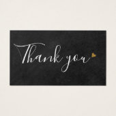 Elegant Thank You For Shopping Discount Card (正面)