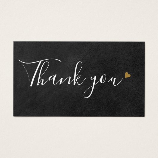 Elegant Thank You For Shopping Discount Card (正面)