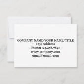 Elegant Thank You Military Veteran Flag Cards サンキューカード (裏面)
