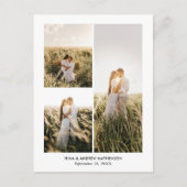 Elegant Thank You Script Photo Collage ポストカード (正面)