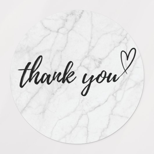 Elegant Thank You Sticker - Small Business Packagi ラベル (デザイン2)