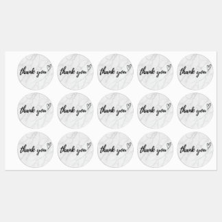 Elegant Thank You Sticker - Small Business Packagi ラベル