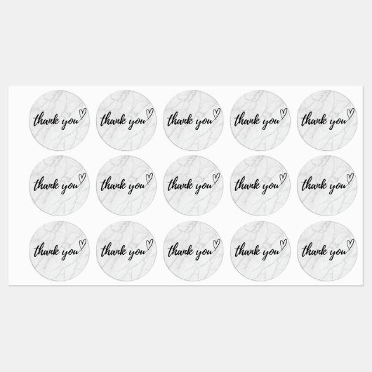 Elegant Thank You Sticker - Small Business Packagi ラベル (シート)