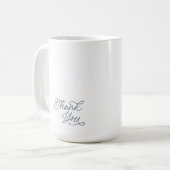 Elegant Thank You Wedding Favor Mug コーヒーマグカップ (正面左)