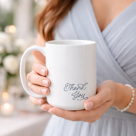 Elegant Thank You Wedding Favor Mug コーヒーマグカップ