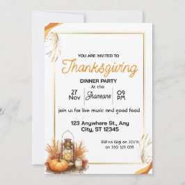 Elegant Thanksgiving Dinner  招待状