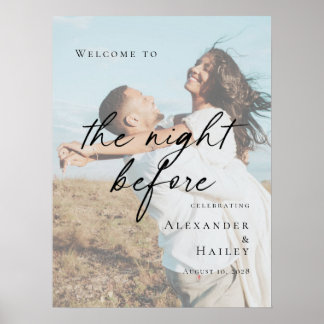 Elegant The Night Before Rehearsal photo welcome ポスター
