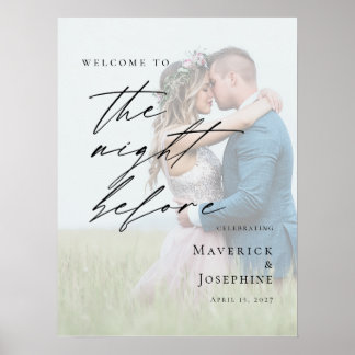 Elegant The Night Before Rehearsal photo welcome ポスター