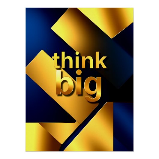 Elegant Think Big Gold ポスター (正面)